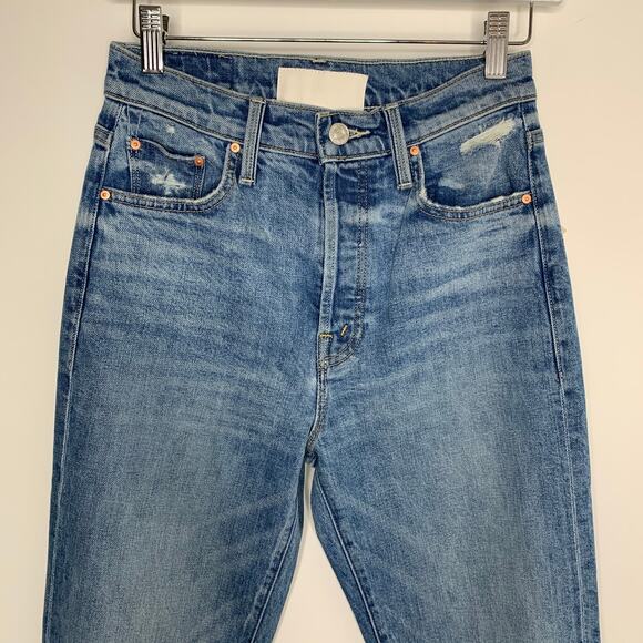 Mother The Huffy Skimp Belle De Nuit High Waisted Jeans Womens 24 New - Picture 10 of 16